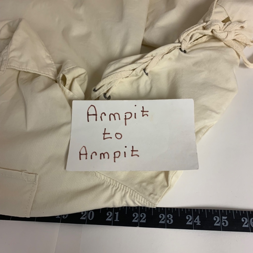 DG2 blouse Womens small  lace up bell shape sleeves fairy boho hippie festival - Picture 5 of 7